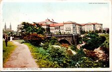 Postcard Pittsburgh Pennsylvania Carnegie Library - 1919 Postmark picture