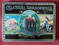 Vintage Celestial Seasonings Specialty Tea Collection Empty Tin 1989 Decorated picture