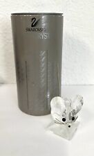 Swarovski  Silver Crystal Mouse Figurine w/Spring Coil Tail w/Box picture