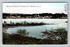 Meredith NH-New Hampshire, Across The Bay, Pleasant, Vintage c1901 Postcard picture