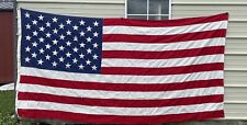 Vintage Valley Forge Flag Co. USA 50 Star American Flag 5' X 9 1/2' Machine Sewn picture