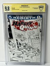 Harley Quinn #1 Yancy Street Comics B&W Variant 2016 CBCS 9.8 Signed Tom Raney picture