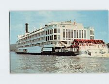 Postcard Mississippi Queen Steamboat Paddles Up Ohio River USA picture