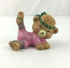 Ceramic Workout Exercise Teddy Bear Figurine picture