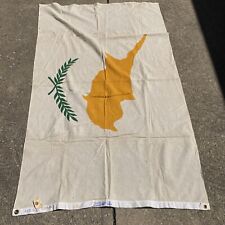 Vintage Cyprus Flag 100% Cotton Large 3x5 Foot Paramount Flag Co. San Francisco picture