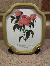 Vtg Grandma's Tray Floral Made In Hong Kong picture