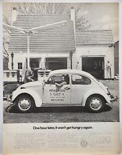 1971 Volkswagen VW Beetle Bug Hong Kong Chef Chinese Take Out Print Ad New York picture