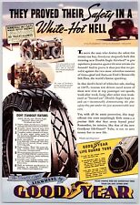 1930s~Goodyear~Double Eagle AirWheel~Bonneville Flats Speedway~Vintage Print Ad picture