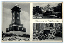 c1920's Schonberg am Kapellenberg Bad Brambach Germany Multiview Postcard picture