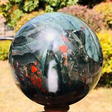 5.65LB  Natural African Blood Stone Quartz Sphere Crystal Ball Reiki Healing picture