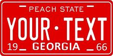 Georgia 1966 License Plate Personalized Custom Car Auto Bike Motorcycle Moped picture