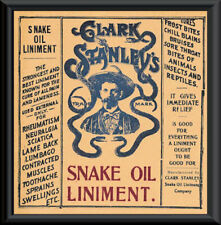 Snake Oil Quack Medicine Advertisement Poster Reprint Reprint On Old Paper 8x10 picture