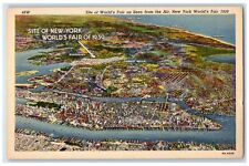 c1940's Aerial View Of New York World's Fair 1983 New York NY Unposted Postcard picture