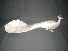 Vintage Silver plated Pewter Peacock Colonial Silver Co  picture