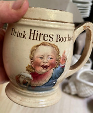Vtg Antique Drink Hires Rootbeer Villeroy & Boch Germany Mug Baby Pointing As Is picture