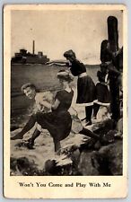 Williamsport Ohio~Bathing BeautiessBeckon~Won't You Come and Play With Me? 1908 picture