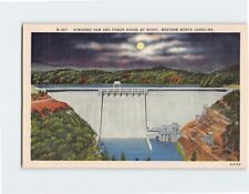 Postcard Hiwassee Dam and Power House by Night Western North Carolina USA picture