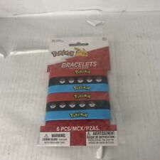 Pokémon Collectible Rubber Bracelet Poké Ball Black Bracelet New & Sealed picture