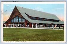 1921 VIRGINIA BEACH NEW DANCE HALL*OCEAN VIEW VA POSTMARK*VINTAGE POSTCARD picture