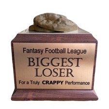 Pile of Crap Last Place Biggest Loser Trophy with 4 Lines of Custom Text picture