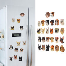 26Pcs/Set Cute Dog Head Shape Refrigerator Magnets Synthetic Resin Fridge AP picture