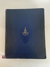  Masonic Edition Cyclopedic Indexed Holy Bible Red Letter Edition 1951 Hertel  picture