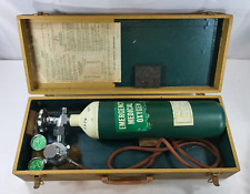 1959 Emergency Medical Oxygen Tank with Regulator & Case - Montbell Products Co. picture