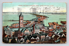 c1908 DB Postcard Duluth MN Minnesota Birds Eye View of Point picture