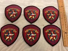 Texas Department Of Public Safety Highway Patrol Hat patch set 6 pieces all new picture