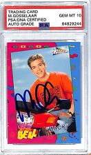 1992 Saved By The Bell MARK PAUL GOSSELAAR Zach Signed Card #801 PSA/DNA 10 SLAB picture