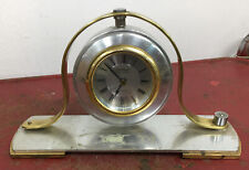 Danbury Desk Table Clock Brass Aluminum Metal vintage mantel picture