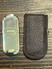 Vintage MARLBORO Brass No. 6 Lighter with Leather Sleeve Case - Never Used picture