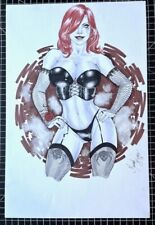 Original Signed Mariah Benes Cry For Dawn Marker Commission 11X17 picture