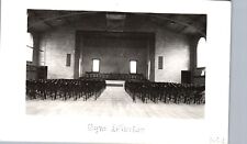 GYM INTERIOR plymouth wi real photo postcard rppc mission house college lakeland picture