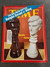 Time Magazine 1972 Rare Ads Chess Bobby Fischer Spassky NYC Mafia Egypt Mazda MG picture