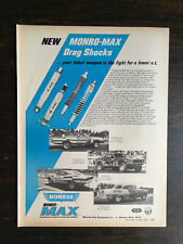 Vintage 1972 Monro-Max Drag Shocks Full Page Original Ad 1022 picture