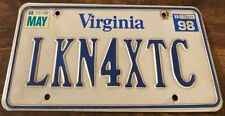 LKN4XTC Booster License Plate Looking For Ecstasy MDMA Molly Virginia picture