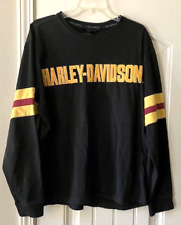 Vintage Men's Harley-Davidson Hockey Jersey Sweatshirt Long Sleeve Size Large picture