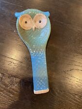 Owl Shaped Spoon Rest Meritage Ceramic Kitchen Cooking Gift picture