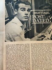 Dean Stockwell, Connie Stevens, Double Full Page Vintage Pinup picture