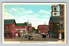 Nashua NH-New Hampshire, Main Street From Deschenes Oval Vintage c1932 Postcard picture