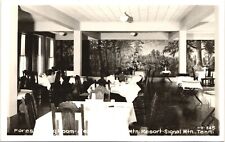 DINING INTERIOR real photo postcard rppc SIGNAL MTN TENNESSEE TN alexian bros picture