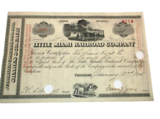 1903 LITTLE MIAMI RAILROAD PRR CAPITAL STOCK CERTIFICATE picture