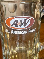 Vintage A&W All American Food Root Beer Mug 5 3/4” Heavy Glass Collectible Cup picture
