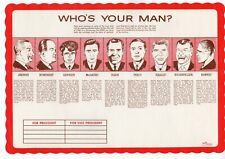 1968 Presidential Hopefuls Placemat picture