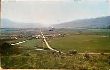 Swan Valley Idaho Aerial View East Palisades Dam Postcard c1950 picture