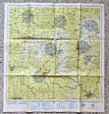 1956 Map Of Wright Field Dayton Ohio  US Air Force  Aeronautical Chart 29” X 31” picture
