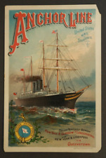 S.S. City of Rome Anchor Line United States Mail Steamers Large Trade Card 7