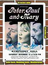Metal Sign - 1965 Peter, Paul and Mary in New Jersey- 10x14 inches picture