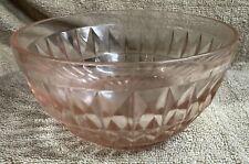 Vintage Jeannette Glass Co. Pink Depression Small Glass Windsor Bowl picture